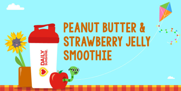 Peanut Butter and Strawberry Jelly Smoothie