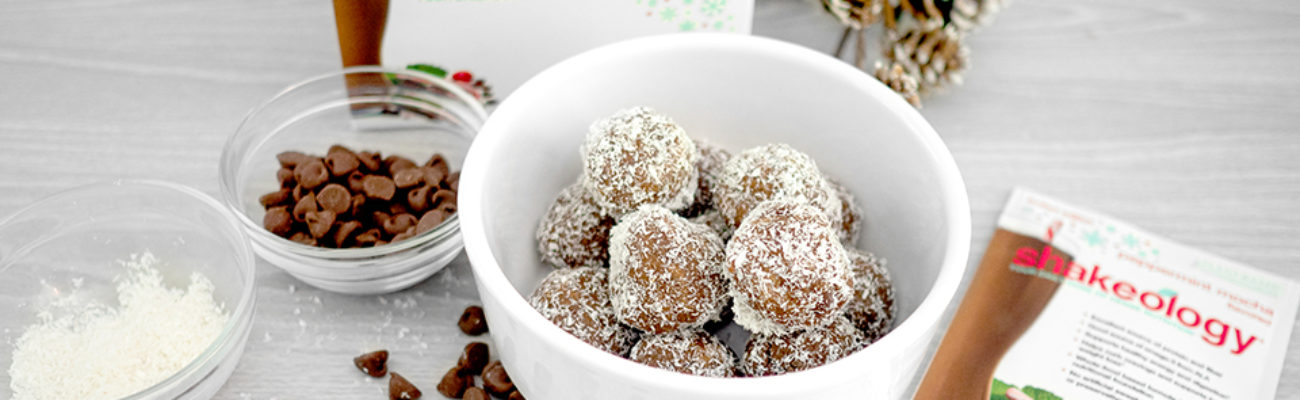 Peppermint Mocha Shakeology protein bites