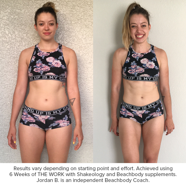 6 Weeks of THE WORK before and after photo