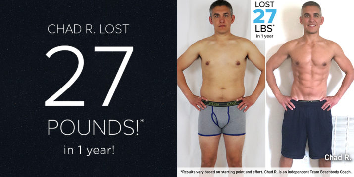 Chad R. Lost 27 Pounds in One Year