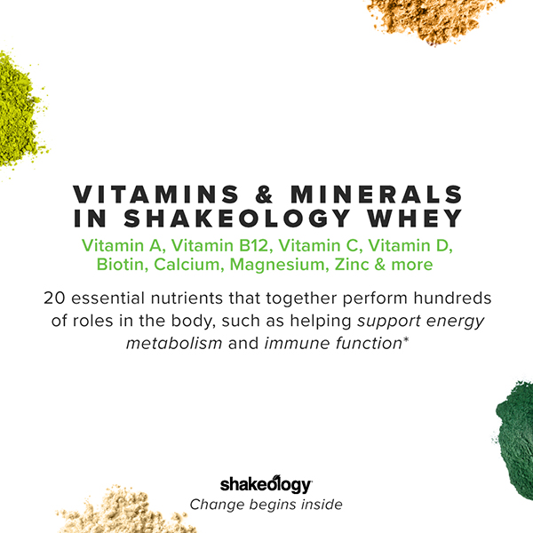 Vitamins and minerals in Shakeology