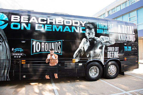 10 Rounds bus in parking lot