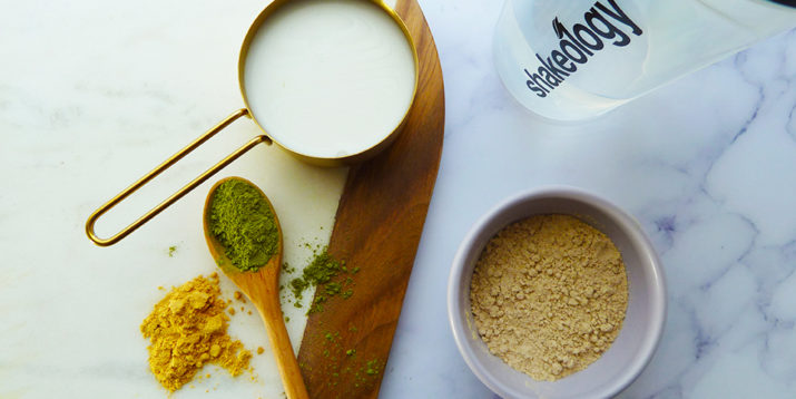 No-Blender Green Ginger Latte Shakeology