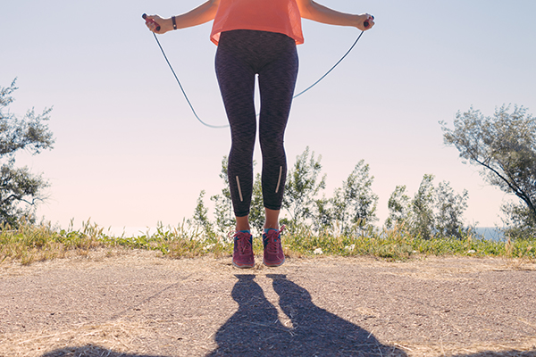 Women jumping clearance rope