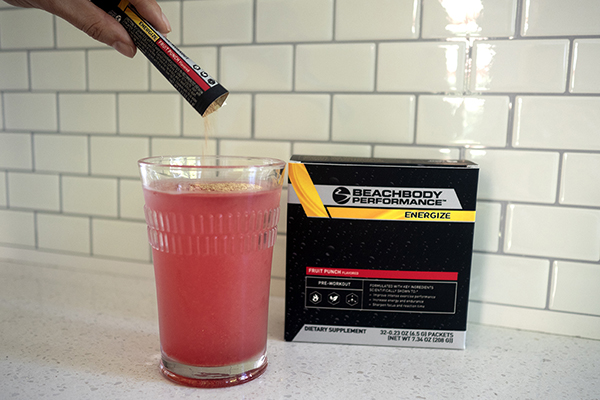 Fruit Punch Energize in a glass