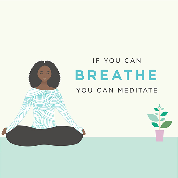 Unstress meditation graphic