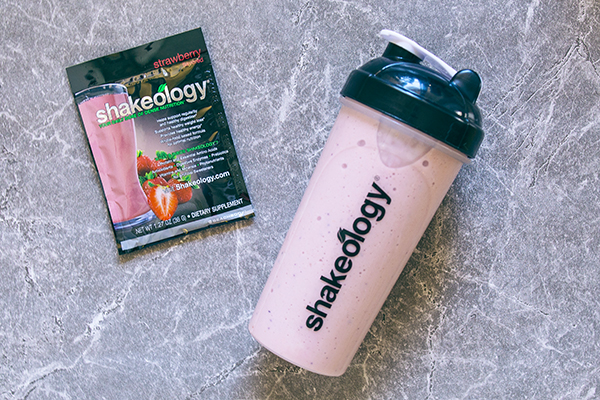 Strawberry Shakeology shake