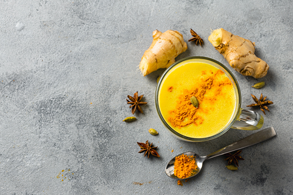 Ginger turmeric latte