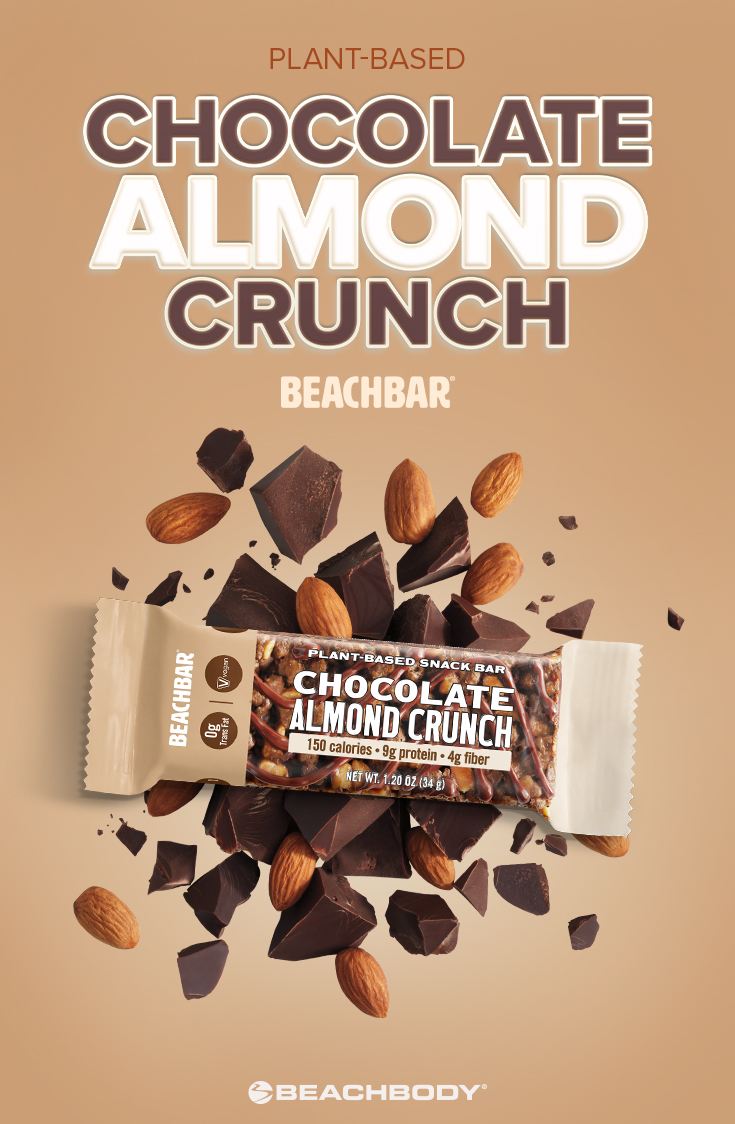 Plant-Based Vegan Chocolate Almond Crunch BEACHBAR