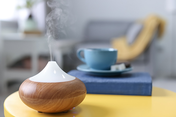 Humidifier on table at home