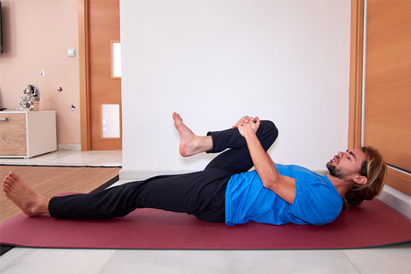 supine piriformis stretch | Leg Stretches