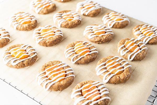 Apricot_Thumbprint-Cookies on a cooling rack