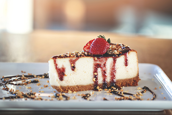 Slice of cheesecake