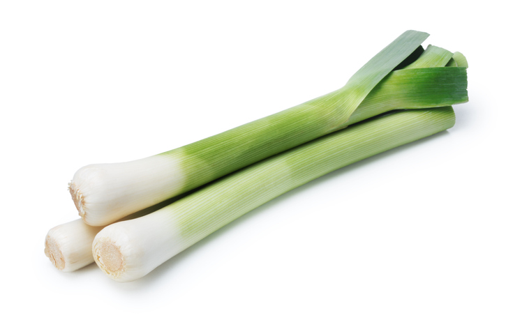 leeks on white | Types of Onions