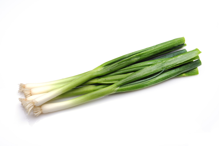 scallions on white | Types of Onions