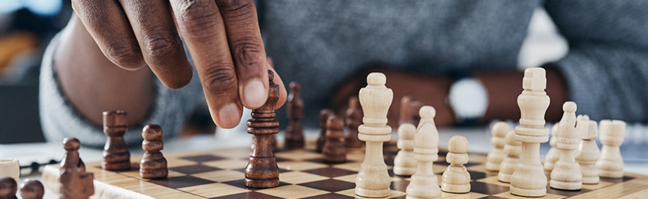 Man playing chess