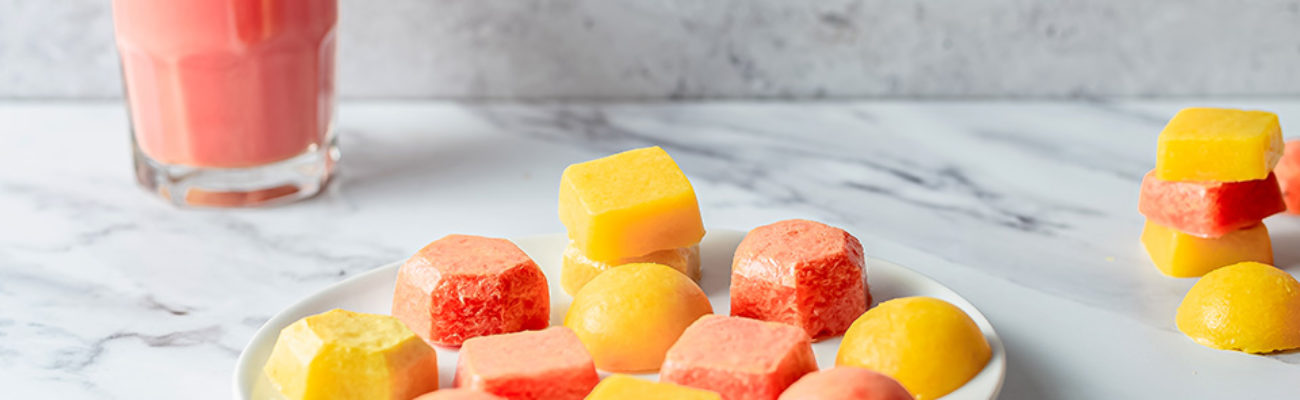 Energize gummies on a plate