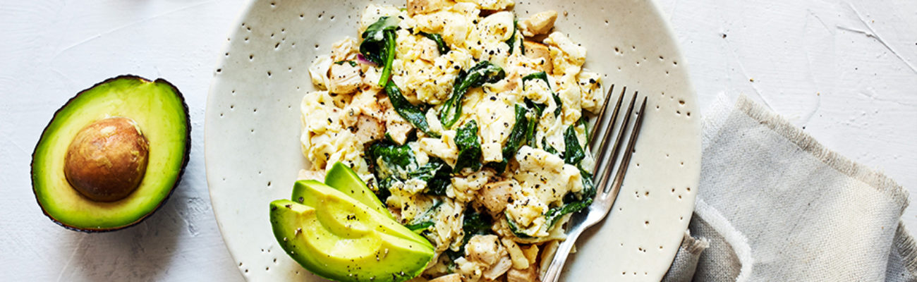 Chicken-and-Spinach-Scramble-with-Avocado