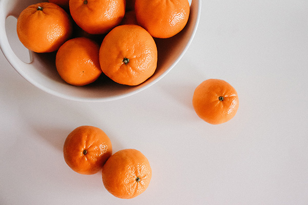 Clementines in a bowl