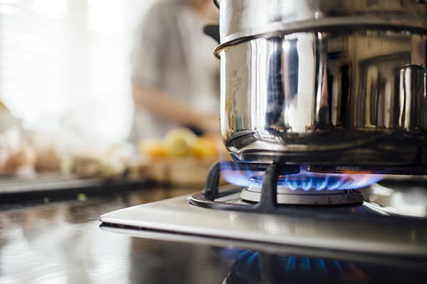 steaming food