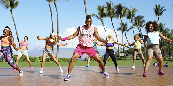 Shaun T and cast on set of LET'S GET UP!