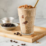 Coffee Cake Overnight Oats in a glass