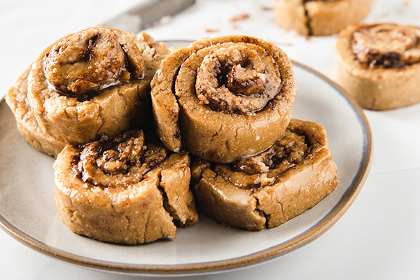 Cinnamon Roll Bites on plate