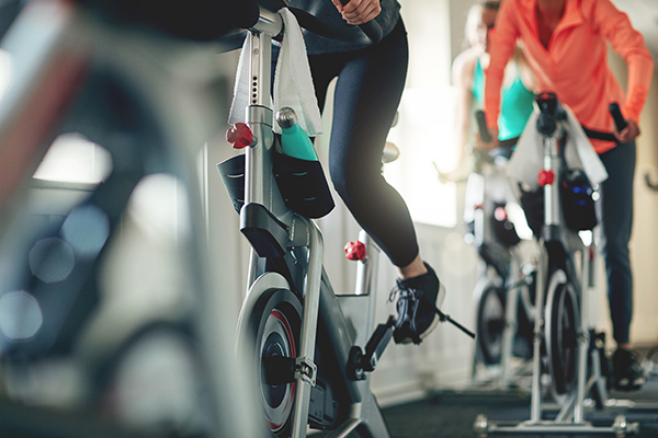 Indoor cycling class