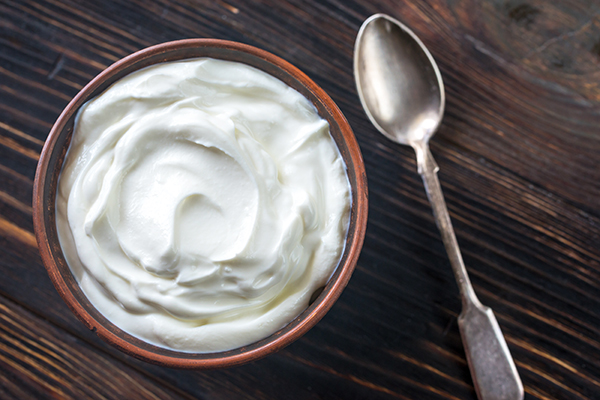 Bowl of Greek yogurt