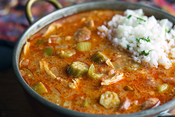 Gumbo with okra