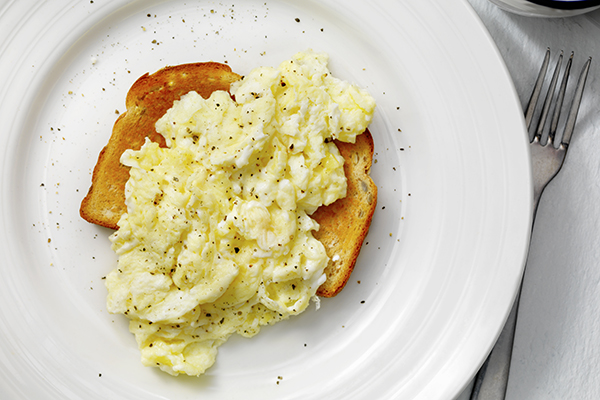 Scrambled Eggs on Toast