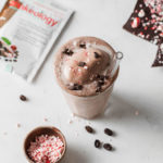 Peppermint Mocha Shakeology Smoothie in a glass