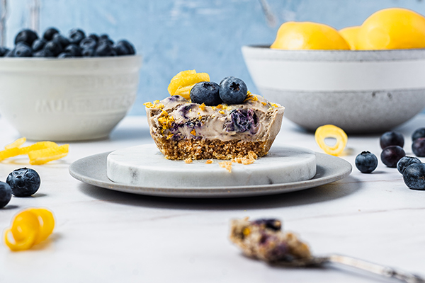 Double Blueberry Lemon Cheesecake - Blue Bowl