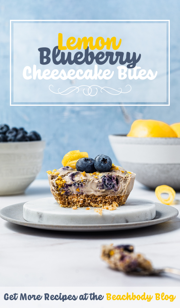 LEMON BLUEBERRY CHEESECAKE BITES recipe images