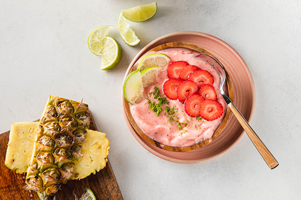 Cinco de Mayo Smoothie Bowl, top view