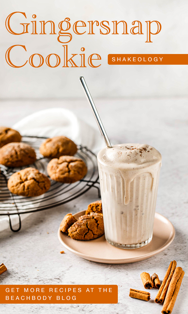 Gingersnap Cookie Shakeology in a glass