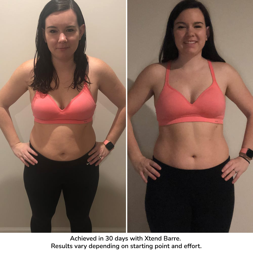 tianna xtend barre transformation | xtend barre results