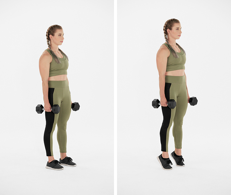Standing Calf Raise Exercise Top