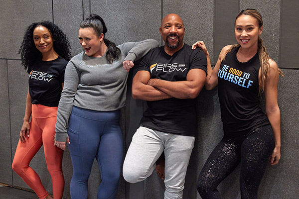 Cast wearing FIRE AND FLOW Apparel