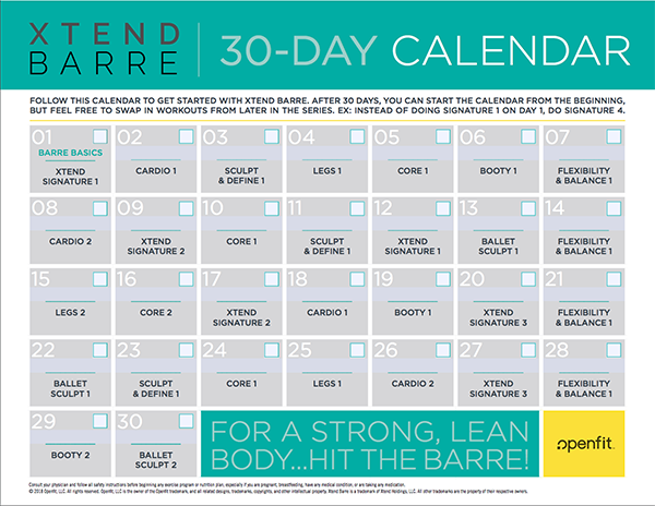 Xtend-Barre-30-Day-Calendar