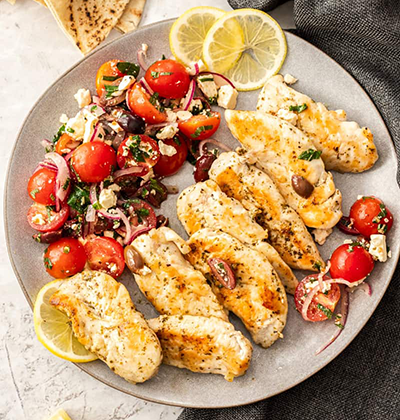greek chicken and salsa | healthy blackstone griddle recipes