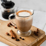 Almond Spice Latte Shakeology in a glass