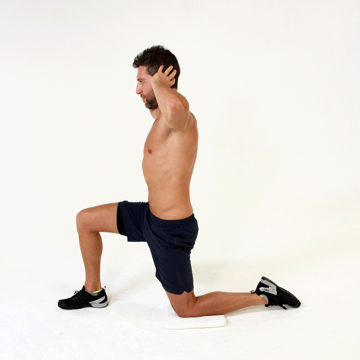kneeling posterior tilt | Stretching for Beginners