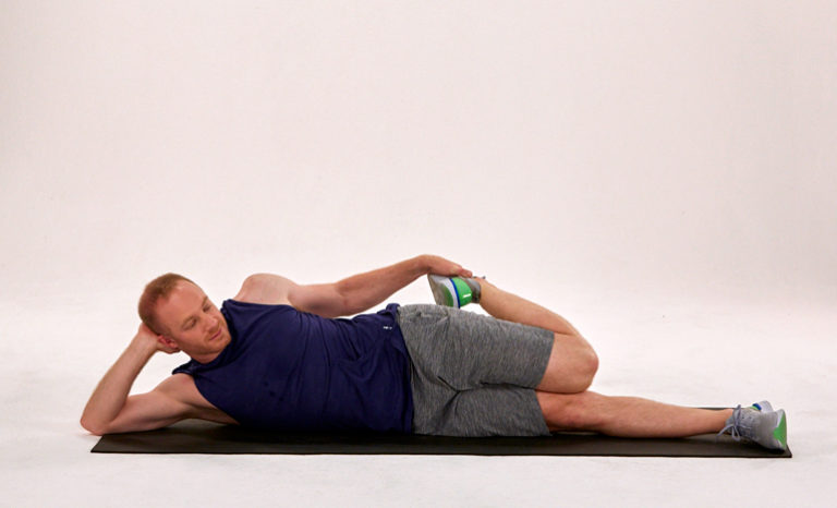 side lying quad stretch | Stretching for Beginners