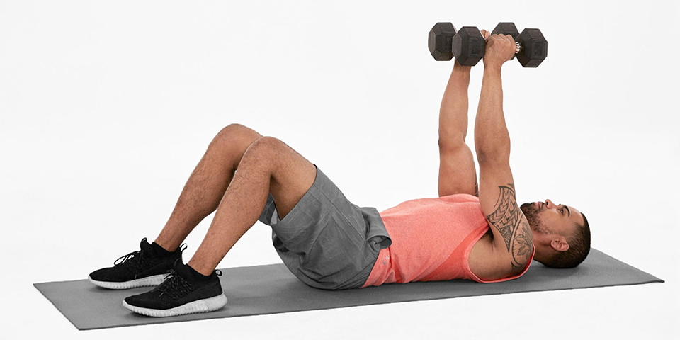 Upper chest dumbbell discount fly