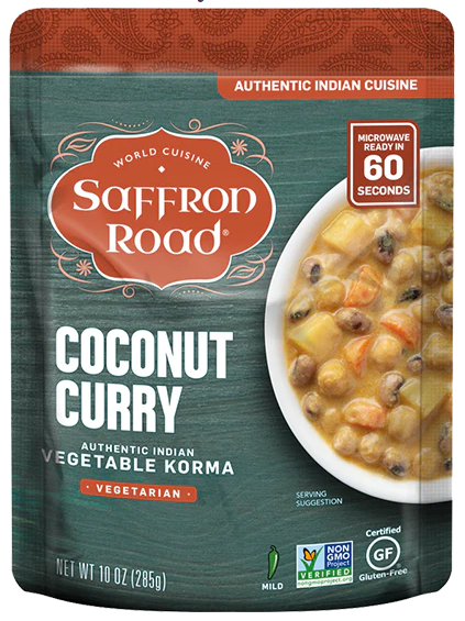saffron road coconut curry | healthy microwave meals