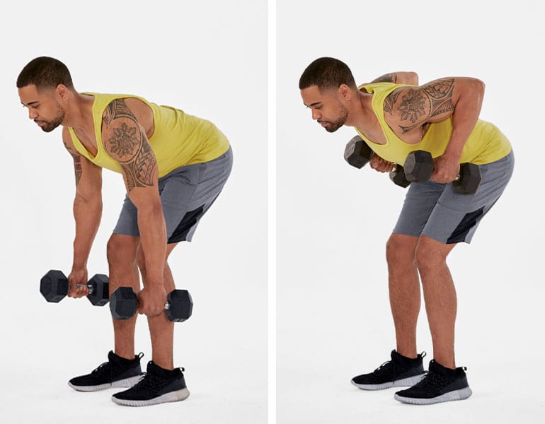 bent over dumbbell rows