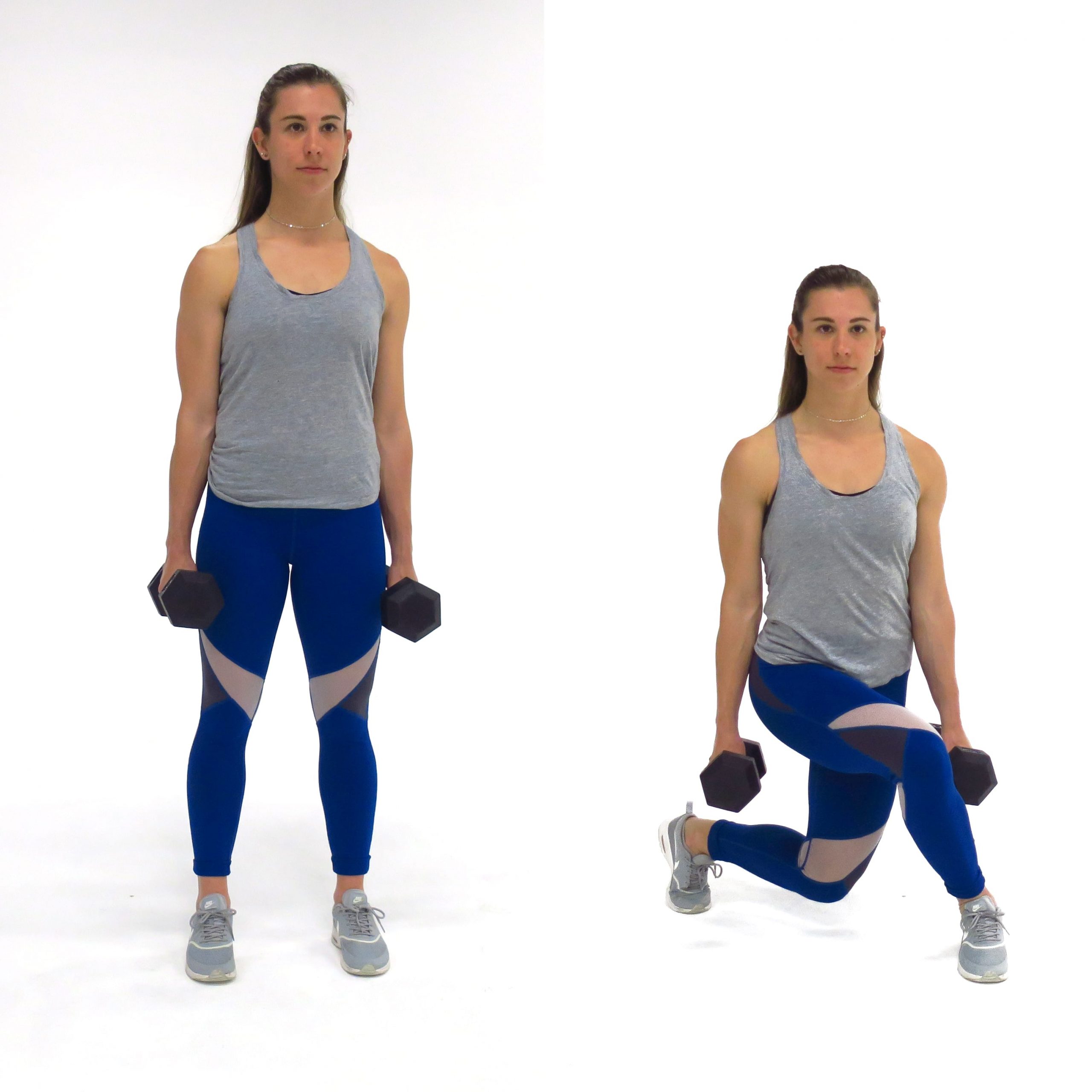 curtsy lunge demo | lunges