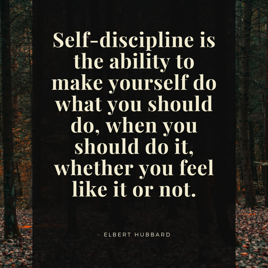 elbert hubbard | self discipline quotes