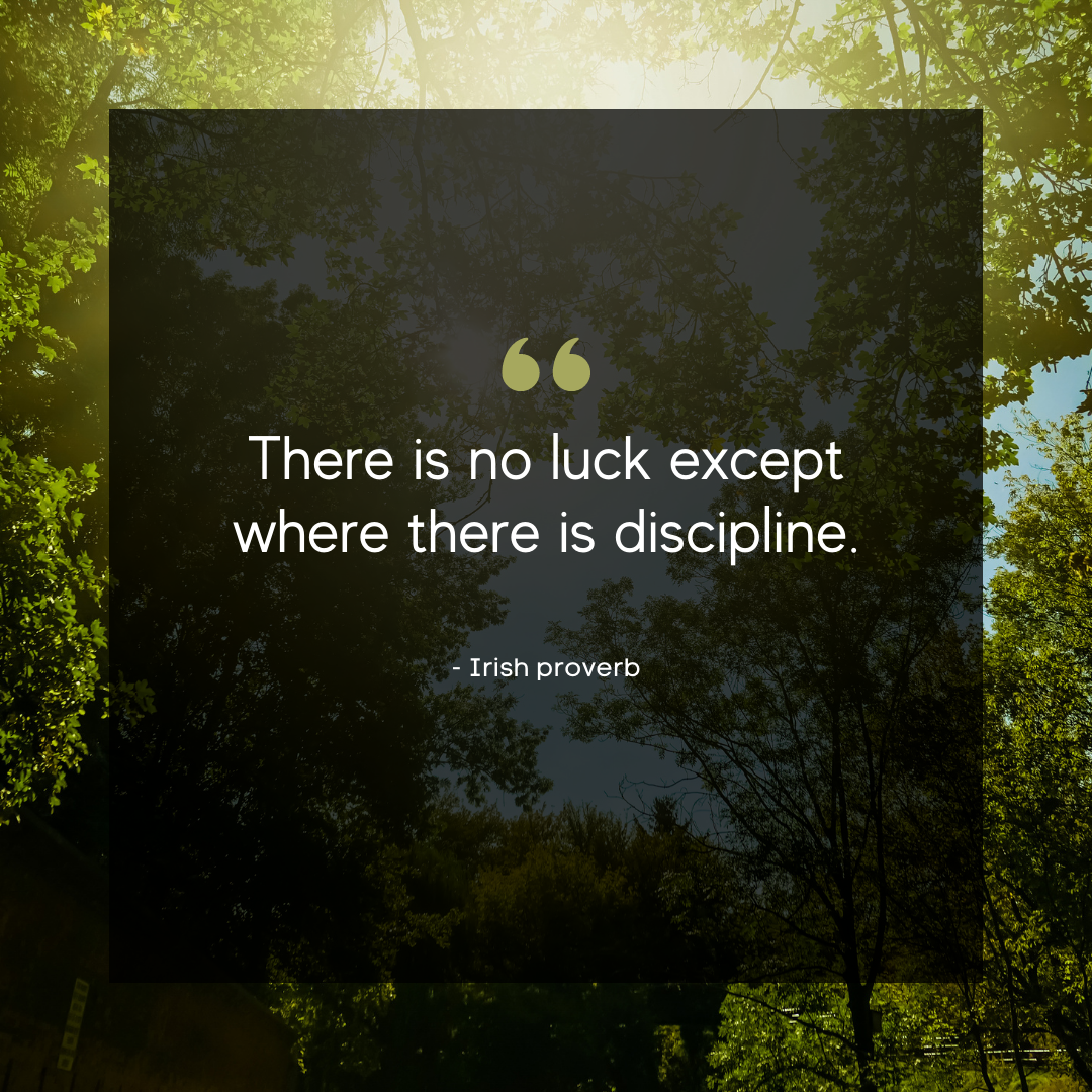 irish proverb | self discipline quotes